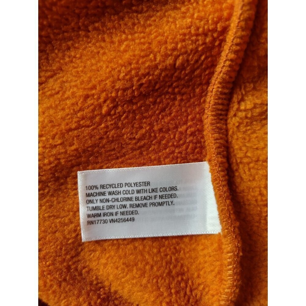 Goodfellow & Co Recycled Polyester Orange Fleece Jacket Mens Large. NWT - Picture 3 of 9